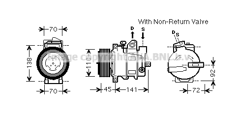 Compressor, air conditioning (MSK569)