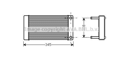 Heat Exchanger, interior heating (CN6265)