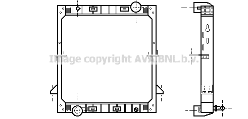 Radiator, engine cooling (IV2059)