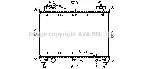 Radiator, engine cooling (SZ2100)
