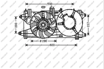 Fan, engine cooling (FT909F006)