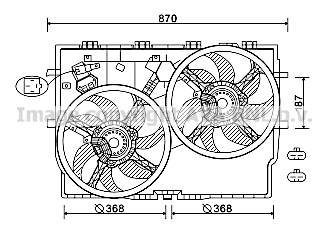 Fan, engine cooling (FT7587)