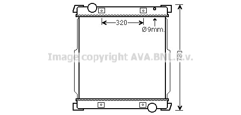 Radiator, engine cooling (IV2134)
