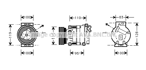 Compressor, air conditioning (FTK033)