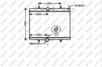 Radiator, engine cooling (CI942R002)