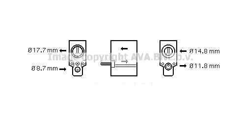 Expansion Valve, air conditioning (CN1220)