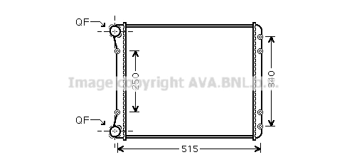Radiator, engine cooling (AIA2220)