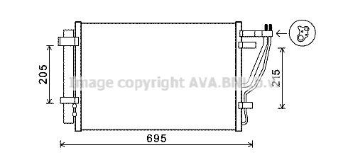 Condenser, air conditioning (KAA5147D)