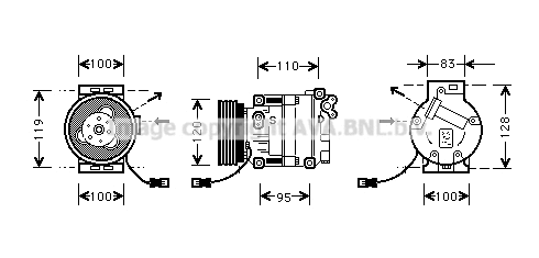 Compressor, air conditioning (FTK034)