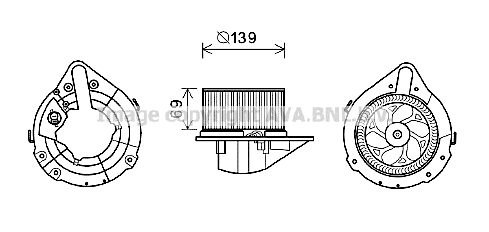 Electric Motor, interior blower (AI8372)