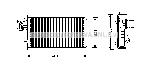 Heat Exchanger, interior heating (IV6047)