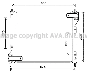 Radiator, engine cooling (DN2354)