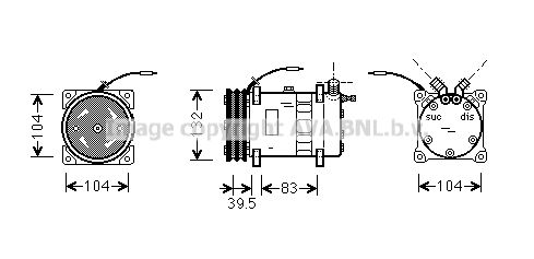 Compressor, air conditioning (UVAK077)