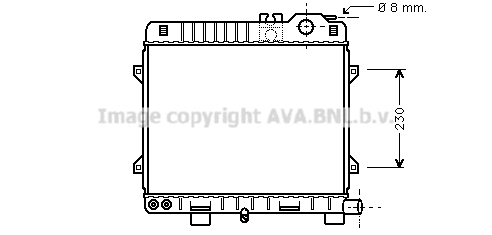 Radiator, engine cooling (BW2075)