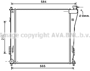 Radiator, engine cooling (HY2303)
