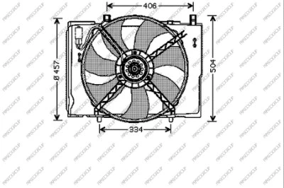 Fan, engine cooling (ME025F002)