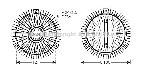 Clutch, radiator fan (BWC327)