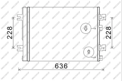 Condenser, air conditioning (DA220C004)