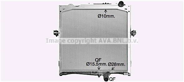 Radiator, engine cooling (RE2132)