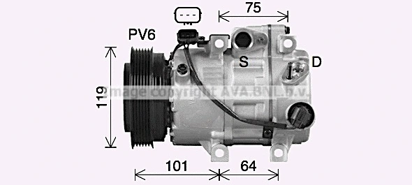 Compressor, air conditioning (HYK497)