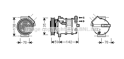 Compressor, air conditioning (ALK131)