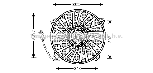 Fan, engine cooling (PE7529)