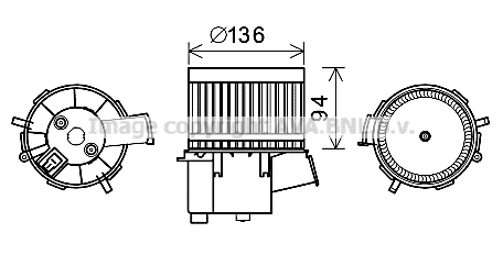 Electric Motor, interior blower (FT8448)