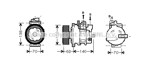 Compressor, air conditioning (AIK272)