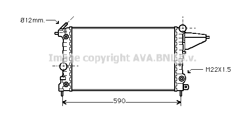 Radiator, engine cooling (OL2117)