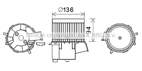 Electric Motor, interior blower (FT8435)