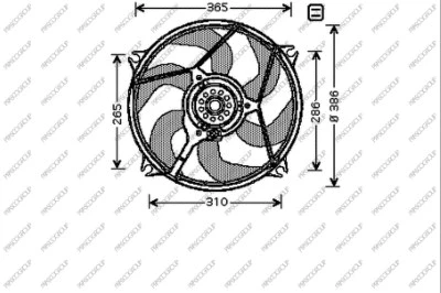 Fan, engine cooling (CI715F002)