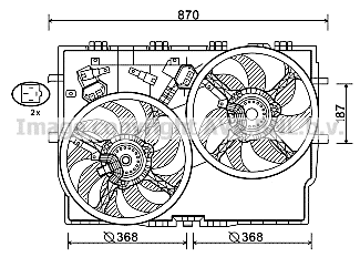 Fan, engine cooling (FT7588)