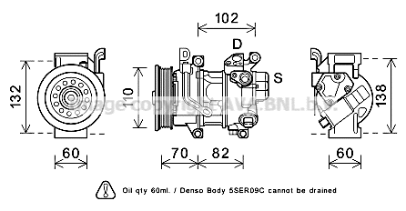 Compressor, air conditioning (TOK622)