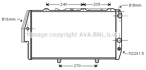 Radiator, engine cooling (AI2020)