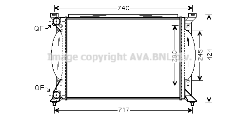 Radiator, engine cooling (AI2195)