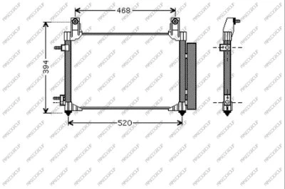 Condenser, air conditioning (DW324C002)