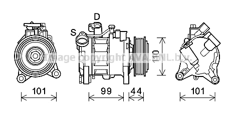 Compressor, air conditioning (BWAK498)
