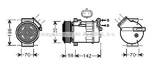 Compressor, air conditioning (OLK313)