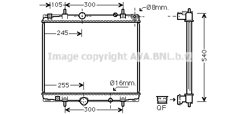 Radiator, engine cooling (PEA2237)