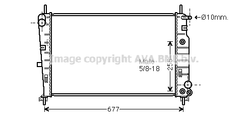 Radiator, engine cooling (FD2226)