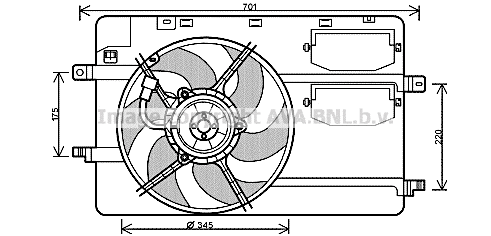 Fan, engine cooling (MC7506)