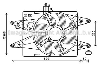 Fan, engine cooling (FT7557)