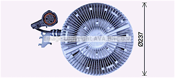 Clutch, radiator fan (MEC319)