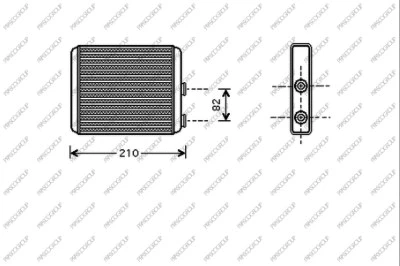 Heat Exchanger, interior heating (OP350H001)