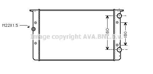 Radiator, engine cooling (VNA2104)