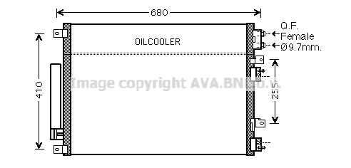 Condenser, air conditioning (CR5093D)