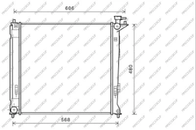 Radiator, engine cooling (HN804R003)