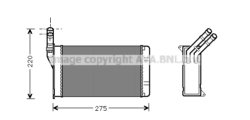 Heat Exchanger, interior heating (CN6082)