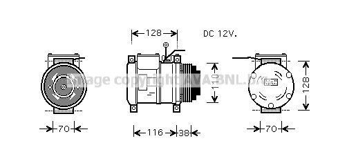 Compressor, air conditioning (IVAK074)