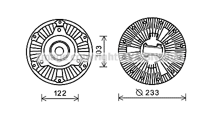 Clutch, radiator fan (MEC253)